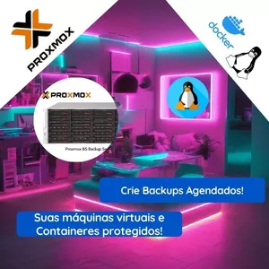 Imagem de capa para o Curso online Aprenda Proxmox e Proxmox Backup Server do zero ao Profissional + Linux + Nas Storage