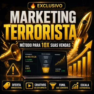 Imagem do curso EXCLUSIVO 🔥MARKETING TERRORISTA 🔥 METODO PARA 10X SUAS VENDAS 