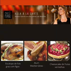 Imagem de capa para o Curso online Aula À La Carte - Escalope de Foie Gras com figos, Atum Mediterrêneo, Cheesecake de frutas vermelhas