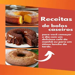 Imagem de capa para o Ebook Bolos Caseiros