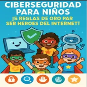 Imagen de portada para Ebook Ciberhéroes Kids: 5 Reglas de Oro para Proteger a tus Hijos en Internet