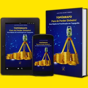Imagem de capa para o Ebook Topógrafo Pare de Perder Dinheiro! Guia Rápido de Precificação em Topografia