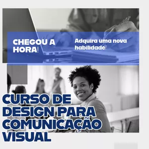 Imagem de capa para o Curso online Design para Comunicação Visual