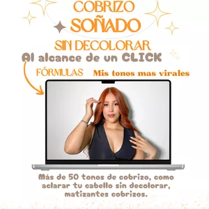 Imagen de portada para Curso online ¡Cobrizo Perfecto: SIN DECOLORAR! 4 Fórmulas Virales.