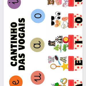 Imagem de capa para o Ebook Painel cantinho das vogais