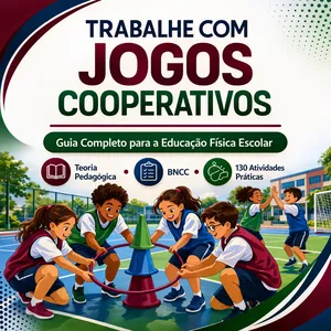 Imagem de capa para o Ebook Trabalhe com Jogos Cooperativos + 360 atividades