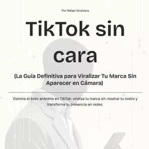 Imagen de portada para Ebook TikTok Sin Cara (La guía definitiva para viralizar tu marca sin aparecer en cámara)
