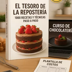 Imagen de portada para Ebook “El Tesoro de la Repostería: 1000 Recetas y Técnicas Paso a Paso”