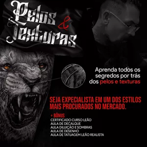 Imagem de capa para o Curso online Curso de tatuagem - com ênfase em pelos e texturas