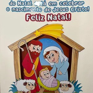 Imagem de capa para o Ebook Painel de Natal Cristão Presépio 