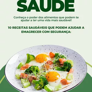 Imagem de capa para o Ebook 10 receitas saudáveis ​​que podem ajudar a emagrecer com segurança: