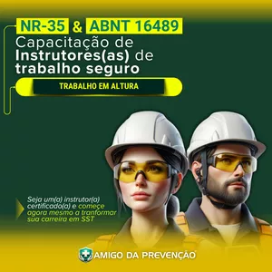 Imagem de capa para o Curso online Capacitação de instrutor(a) de trabalho seguro em altura