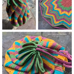 Imagem de capa para o Ebook A Bolsa Mágica que Vira Tapete! EBook para Lucrar com Crochê