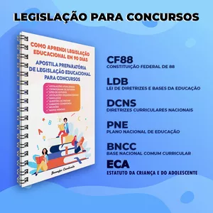 Imagem de capa para o Ebook legislação para concursos 