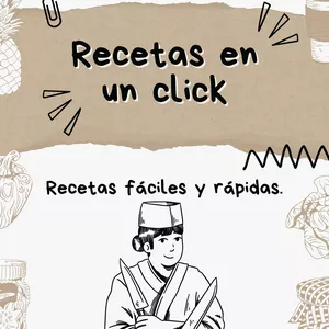 Imagen de portada para Ebook Recetas en un click