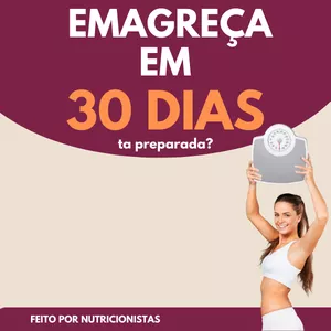 Imagem de capa para o Ebook EMAGREÇA EM 30 DIAS DE FORMA SAUDÁVEL 