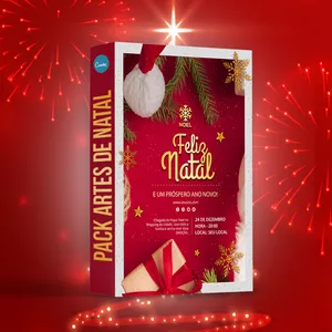 Imagem de capa para o Curso online PACK DE ARTES DE NATAL E ANO NOVO
