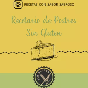 Imagen de portada para Curso online Recetario de postres sin gluten