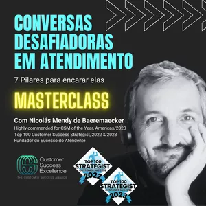 Imagem de capa para o Curso online MASTERCLASS: Conversas Desafiadoras em Atendimento