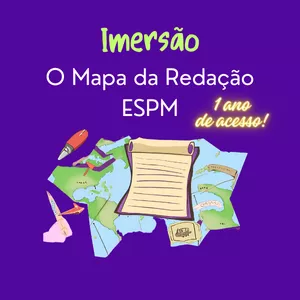 Imagem de capa para o Curso online Imersão "Mapa Personalizado de Redação ESPM" - 1 ano de acesso