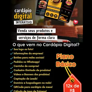 Cardápio Digital (Plano Básico)