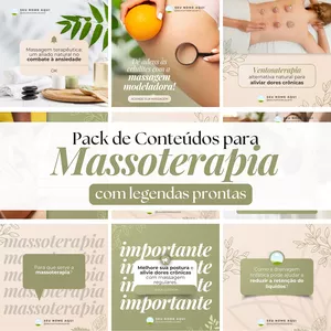 Imagem de capa para o Curso online Pack de Artes Editáveis: Massoterapia