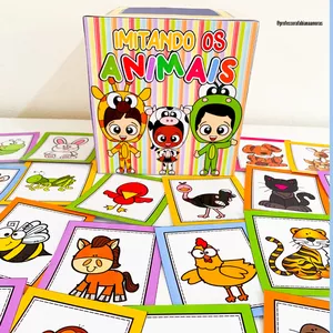 Imagem de capa para o Ebook 📦Caixinha Imitando os Animais🐶🐱🐴
