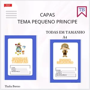 Imagem de capa para o Ebook CAPA CADERNO PEQUENO PRÍNCIPE 