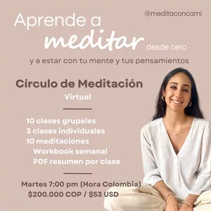 Imagen de portada para Evento online Círculo de Meditación