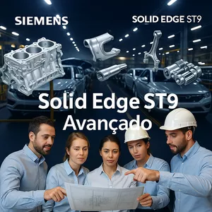 Imagem de capa para o Curso online Curso de Solid Edge ST9 Avançado