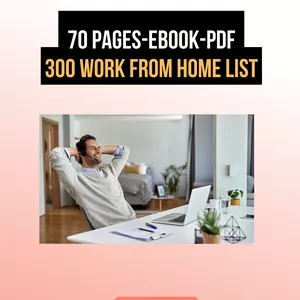 Cover image for Ebook 300 Work From Home List-Make Money Online Ebook