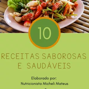 Imagem de capa para o Ebook 10 Receitas saborosas e saudáveis