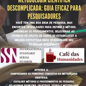 Imagem do curso METODOLOGIA CIENTÍFICA DESCOMPLICADA: GUIA EFICAZ PARA PESQUISADORES