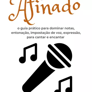 Imagem de capa para o Ebook Cantando Afinado 