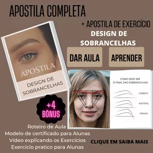 Curso Design de Sobrancelha - Dar aula ou Aperfeiçoar