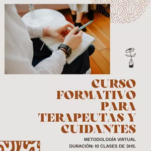 Imagen de portada para Curso online  Curso Formativo para Terapeutas y Cuidantes