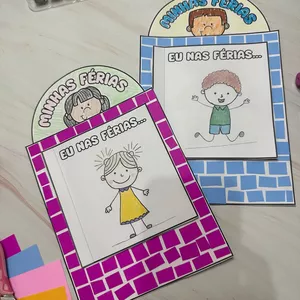 Imagem de capa para o Ebook Livrinho Minhas férias 