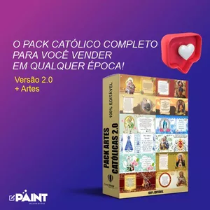 Imagem de capa para o Curso online PACK ARTES SUBLIMAÇÃO CANECA - CATÓLICAS 2.0