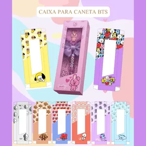 Imagem de capa para o Ebook PDF PARA IMPRESSÃO CAIXA PARA CANETA TEMA KPOP 