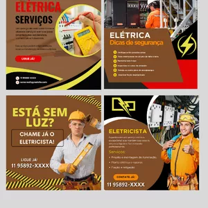 Imagem de capa para o Ebook PACK CANVA ELETRICISTA