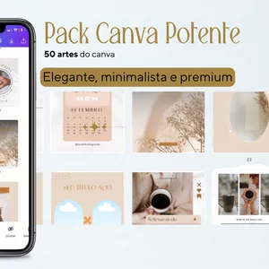 Imagem de capa para o Curso online Pack Canva Potente