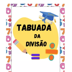 Imagem de capa para o Ebook Tabuada da Divisão para imprimir