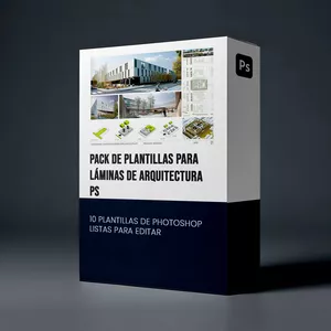 Imagen de portada para Ebook Pack de Plantillas para Láminas de Arquitectura | Ps