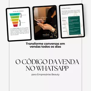Imagem de capa para o Ebook O CÓDIGO DA VENDA NO WHATSAPP