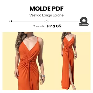 Imagem de capa para o Ebook MOLDE VESTIDO LAIANE