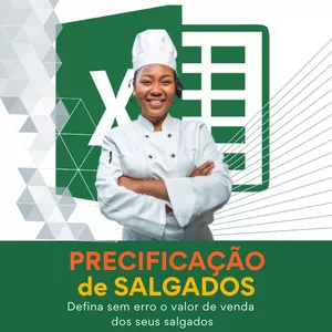 Imagem de capa para o Ebook Planilha Precificação de Salgados