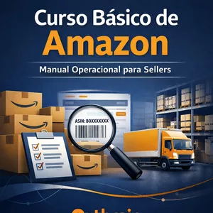 Imagem de capa para o Ebook Curso Básico de Amazon + 1 Hora de Mentoria