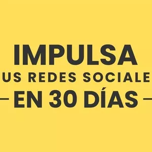 Imagen de portada para Curso online Impulsa tus redes Sociales en 30 días
