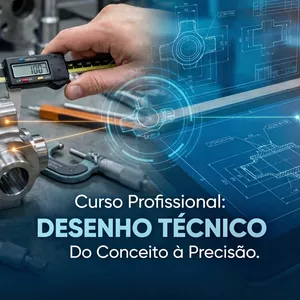 Imagem de capa para o Curso online Desenho Técnico: Do Zero à Interpretação