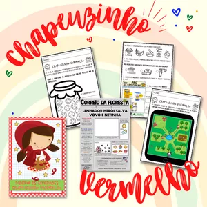 Imagem de capa para o Ebook Sequência Didática CHAPEUZINHO VERMELHO 